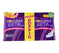 Lines Seta Ultra Compresas Largas con Alas 18 uds