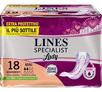 Lines Specialist - Compresas para perdidas de orina, mini, 18 unidades