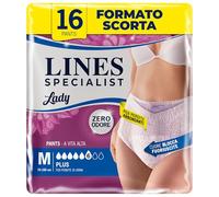 Lines Specialist Pants Plus - Braguitas absorbentes para incontinencia, 2 Paquetes de 8 Unidades.