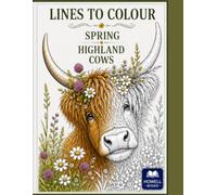 Lines to Colour: Spring - Highland Cows