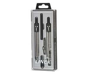 Linex 100552549 Compás Buzón Juego con rodillera Articulación, minas para Muelle con soporte, y 1590 - Compás, 4 piezas)
