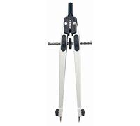 Linex Compás de ajuste rápido, tamaño del muslo 170 mm, minas de repuesto, plata, caja fija