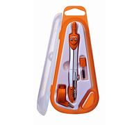 Linex Juego de compás escolares, tamaño de muslo 120 mm, 2 minas de repuesto, 1 de 4 colores