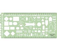 Linex Plantilla de tropas NATO 1374S con caracteres APP-6A 275 x 125 mm, color verde