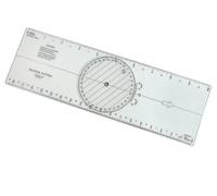 LINEX Regla paralela 100413018, 30 cm, con transportador con división náutica para navegación
