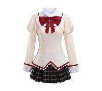 Linfemy Anime Kaname Madoka Cosplay Mami Tomoe Uniforme Falda Plisada Cosplay Disfraz Completo Uniforme Escolar Halloween Carnaval Fiesta Performance