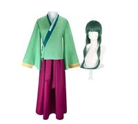 Linfemy Maomao Disfraz de Hanfu para mujer, disfraz de anime, juego completo con peluca, juego de rol, Halloween, carnaval, fiestas, fiestas de disfraces