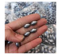 LINFFSTR Forma de Oliva Plomos de Pesca con báscula Pesas de Pesca con Plomo Aparejos de Pesca de Carpa Accesorios para contrapesos de Agua Dulce de Agua Salada (Size : 15g-30Pcs)