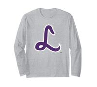 Linfield University Wildcats L Monogram Manga Larga