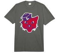 Linfield University Wildcats Mack Mascot Head Mark Comfort Colors Adult Heavyweight T-Shirt