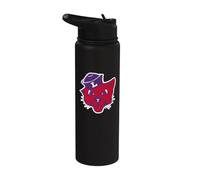 Linfield University Wildcats Mack Mascot Head Mark Stainless Steel Insulated Water Bottle