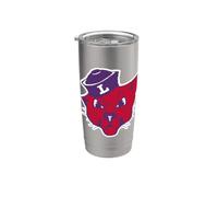 Linfield University Wildcats Mack Mascot Head Mark Vaso térmico de acero inoxidable de doble pared