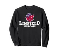 Linfield University Wildcats Mack Mascot Stacked Sudadera