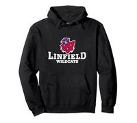 Linfield University Wildcats Mack Mascot Stacked Sudadera con Capucha
