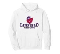 Linfield University Wildcats Mack Mascot Stacked Sudadera con Capucha