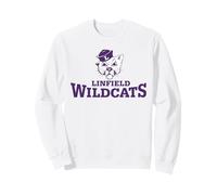 Linfield University Wildcats Stacked Mascot Logo Sudadera