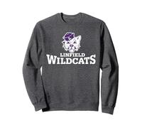 Linfield University Wildcats Stacked Mascot Logo Sudadera