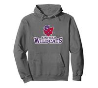 Linfield University Wildcats Stacked Mascot Logo Sudadera con Capucha