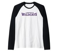Linfield University Wildcats Stacked Word Mark Camiseta Manga Raglan