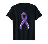 Linfoma Hodgkin Cinta Cáncer Superviviente Combatiente Quimioterapia Violeta Camiseta