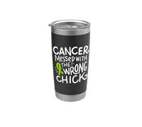 Linfoma no Hodgkin Cancer Survivor Chemo Gift Cinta verde Vaso térmico de acero inoxidable de doble pared