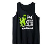 Linfoma no Hodgkin Conciencia Quimioterapia Fe Soldados Dios Camiseta sin Mangas