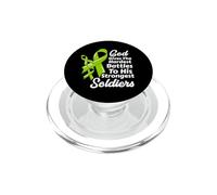 Linfoma no Hodgkin Conciencia Quimioterapia Fe Soldados Dios PopSockets PopGrip para MagSafe