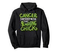 Linfoma no Hodgkin Conciencia sobre el Cáncer Chemo Cinta Verde Sudadera con Capucha