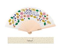 LINFORMAL Abanico Profesora Fin de Curso, Regalo Profe Original para Profesora Infantil, Maestra, Seño o Tutora, Detalle de Agradecimiento para Profesores, Regalo Verano - Profe eres la mejor -