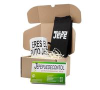 L'INFORMAL - Caja Sorpresa de Regalos Originales Amigo Invisible - Kit con Caramelos de Broma, Calcetines y Taza - Fabricada en España - Productos de