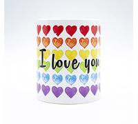 LINFORMAL Taza del amor con corazones LGTBI I love you