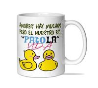 LINFORMAL TAZA PATO PARA SAN VALENTIN | DIA DE LOS ENAMORADOS | TAZA TE QUIERO PATO LA VIDA | CERAMICA DE 350ML | TAZAS ORIGINALES PARA REGALAR (PATO LESB)
