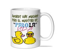 LINFORMAL TAZA PATO PARA SAN VALENTIN | DIA DE LOS ENAMORADOS | TAZA TE QUIERO PATO LA VIDA | CERAMICA DE 350ML | TAZAS ORIGINALES PARA REGALAR (PATO HETERO)
