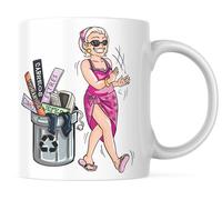 LINFORMAL TAZAS ORIGINALES PARA REGALAR | REGALO JUBILACION MUJER | TAZA PERSONALIZADA PARA JUBILACION ORIGINAL Y GRACIOSA | CERÁMICA DE 350ML | REGALOS ORIGINALES PARA JUBILACION |