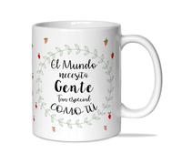 LINFORMAL Tazas Originales para Regalar | Taza Desayuno con Frase Inspiradora | Regalos Originales para Mujer, Amiga| TAZA ORIGINAL PARA REGALAR y Dar las Gracias | El mundo necesita gente como tú |