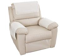 LinFortune Funda para Reposabrazos de Sofá de Sillón Reclinable de 1 2 O 3 Plazas Funda Antideslizante para Reposacabezas Protector de Muebles para Sofá Reclinable de Cuero (N.° 14 1 Plaza 3 Piezas)