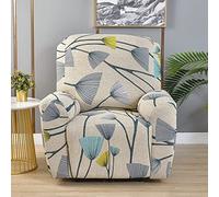 LinFortune Fundas Reclinables para Sillón Eléctrico de 1 Plaza con Bolsillos Funda Elástica para Sillón Reclinable Fundas de Sofá para Sala de Estar (1 Plaza Diente de León)