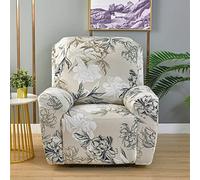LinFortune Fundas Reclinables para Sillón Eléctrico de 1 Plaza con Bolsillos Funda Elástica para Sillón Reclinable Fundas de Sofá para Sala de Estar (1 Plaza Rosa Vintage)