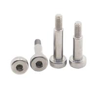 linghai 1/2 Uds M3 M4 M5 M6 M8 M10 M12 304 hexagonal de acero inoxidable tapa cabeza Allen hombro rodamiento rodillos tornillo(6mm,4-M3 2pcs)