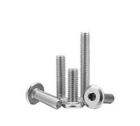 linghai 10 unids/lote 304 tornillos de cabeza hexagonal biselados acero inoxidable M3 M4 M5 M6 M8 borde biselado for muebles pernos conexión(40mm x10pcs,M6)