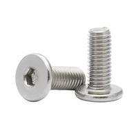 linghai 100 unids/lote tornillo de cabeza oblea súper plano ultradelgado M1.6 M2 .5 M3 M4 M5 M6 M8 304 hexagonal acero inoxidable CM(18mm x100pcs,M2.5)