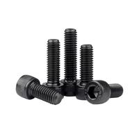 linghai 100 unids/lote tornillos hexagonales Allen con cabeza en forma de copa M1.4 .6 M2 .5 M3 M4 grado 12,9 acero al carbono Din912(8mm x100pcs,M2)