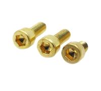 linghai M3 M4 M5 M6 M8 M10 DIN912 Tornillo de cabeza hueca hexagonal latón Tornillos llave Allen(12mm,M6 2pcs)