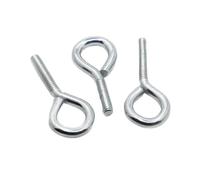 linghai M3 M4 M5 M6 M8 M10 Tornillos de ojo oveja acero galvanizado Gancho anillo Perno tornillo colgante(40mm,M8 1pc)