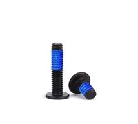 linghai Tornillo de cabeza plana, delgado y recubierto adhesivo, acero al carbono, niquelado/cruz negra, antiaflojamiento, M1.4M2M2.5M3M4(schwarz,50pcs M3X8X6)