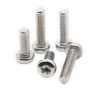 linghai Tornillo Torx de cabeza redonda GB2672 M1.4 .6 M2 .5 M3 M4 M5 M6 M8 seguridad máquina plana acero inoxidable 304 seis lóbulos(20mm,M4 10pcs)