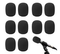 LINGJIA 12 Piezas Espuma Microfono, Esponja Microfono, Protectores de Micrófono, Micrófono Parabrisas Espuma, Filtro a Prueba de Explosiones, Adecuado para Interiores y Exteriores, Grabación