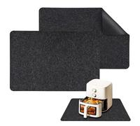 LINGJIA 2 Piezas 30×44cm Protector Encimera Cocina, Air Fryer Heat Resistant Mat, Alfombrillas Antideslizantes Resistentes al Calor para la Mesa, Alfombrillas Fieltro Air Fryer, Horno Microondas
