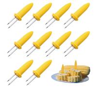 LINGJIA 30 Piezas Pinchos para Brochetas, Soporte para Mazorcas de Maíz para Barbacoa, Tenedor para Pelar Patatas, Tenedor para Hornear, Tenedor Doble para Mazorcas de Maíz, Tenedor para Frutas