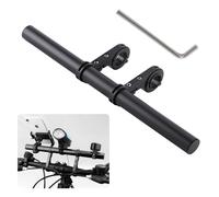 LINGJIA Manillar Bicicleta Montaña, Prolongador, 30cm Accesorios, Manillar de Bicicleta, Soporte de Luz, para Linterna, Teléfono Móvil, Cámara, Velocímetro